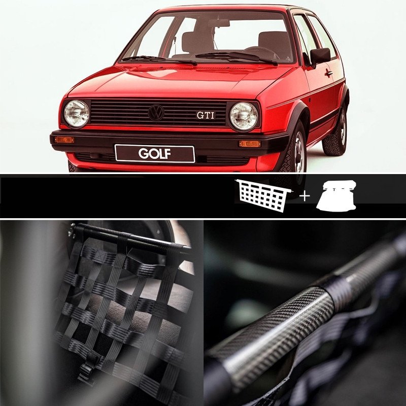 Clubsport Komplettset - Strebe mit Netz und Teppich für Golf 2